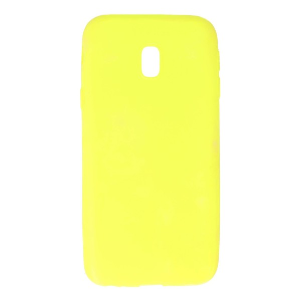 Oba Style Back Cover Θήκη Σιλικόνης Ματ Κίτρινο (Samsung Galaxy J3 2017)