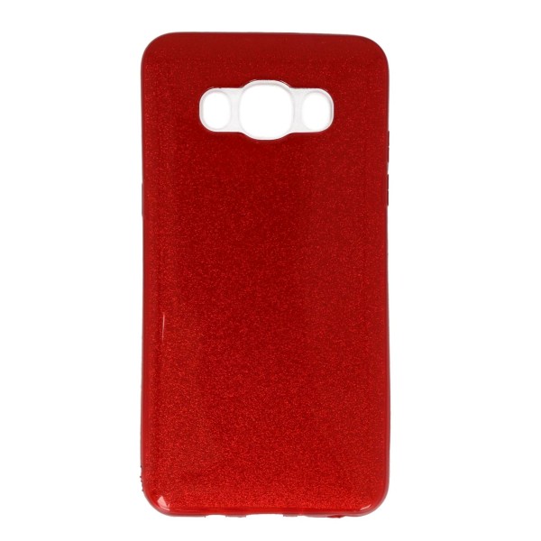 Cookover Back Cover Θήκη Σιλικόνης Με Γκλίτερ Κόκκινο (Samsung Galaxy J5 2016)