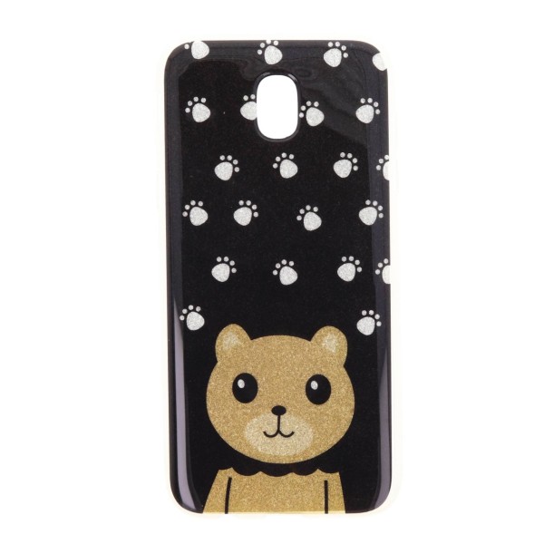 NEX.T Θήκη Back Cover Σιλικόνης Με Μαύρο Γκλίτερ Και Σχέδιο Λιοντάρι (Samsung Galaxy J5 2017)