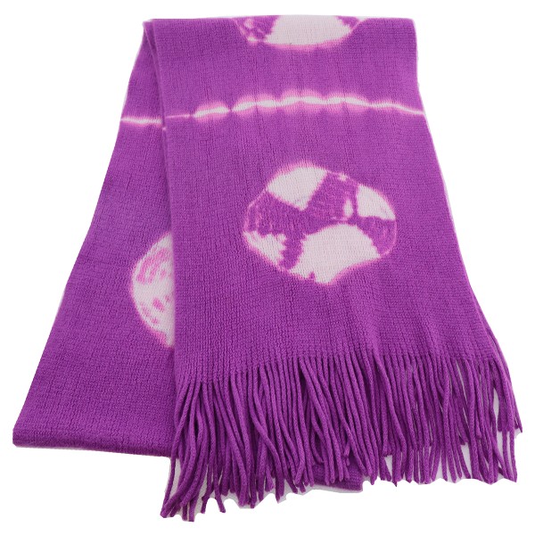 Γυναικείο Κασκόλ Σε Μωβ Χρώμα Με Σχέδια Verde Import