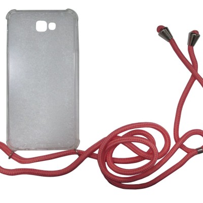 Air Jacket Back Cover Θήκη Σιλικόνης Με Κορδόνι (Samsung Galaxy J7 Prime 2016)