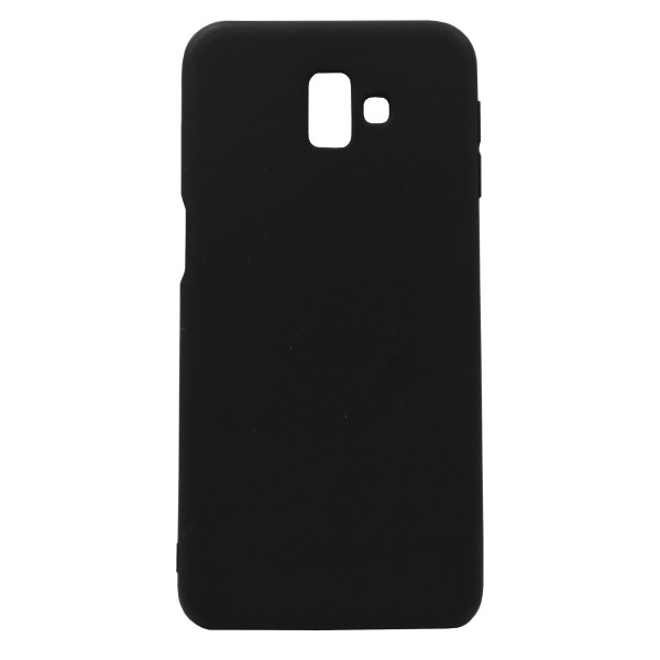 JEL Back Cover Θήκη Ματ Σιλικόνης Μαύρο (Samsung Galaxy J6 Plus)