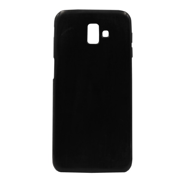 Back Cover Θήκη Σιλικόνης Μαύρη (Samsung Galaxy J6 Plus)