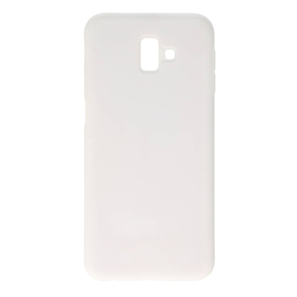 Back Cover Θήκη Silicone Cover Άσπρο (Samsung Galaxy J6 Plus)