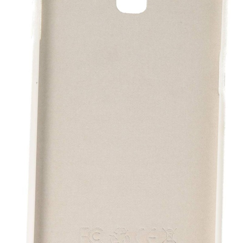 Back Cover Θήκη Silicone Cover Άσπρο (Samsung Galaxy J6 Plus)
