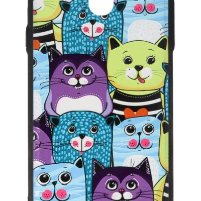 A&T Back Cover Θήκη Με Σχέδιο Γάτες (Samsung Galaxy J7 2017)