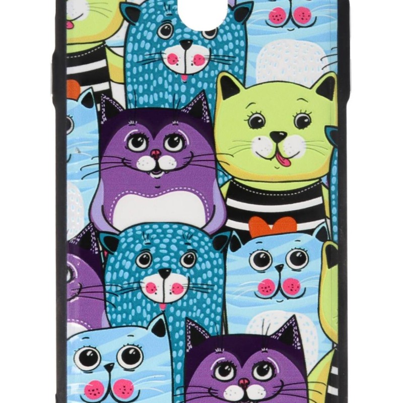 A&T Back Cover Θήκη Με Σχέδιο Γάτες (Samsung Galaxy J7 2017)