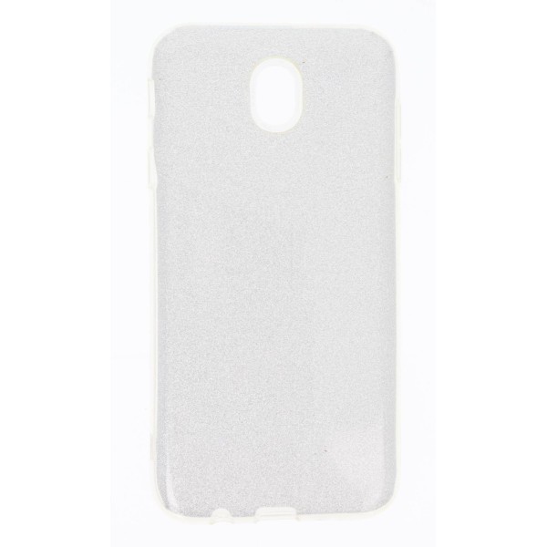 NEX.T Back Cover Θήκη Σιλικόνης Με Γκλίτερ Ασημί (Samsung Galaxy J7 2017)