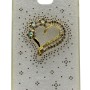 Back Cover Θήκη Με Στρασάκια Και 3D Σχέδιο Καρδιά (Samsung Galaxy A3 2016)