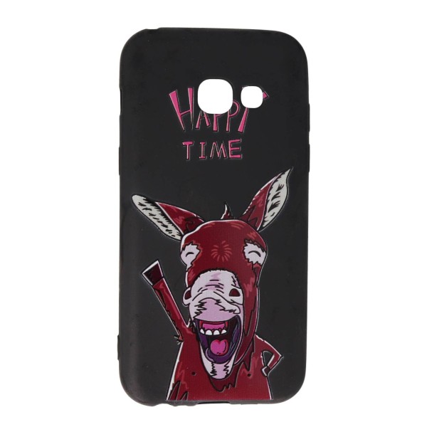 Coolyer Back Cover Θήκη Σιλικόνης Με Σχέδιο Happy Life (Samsung Galaxy A3 2017)