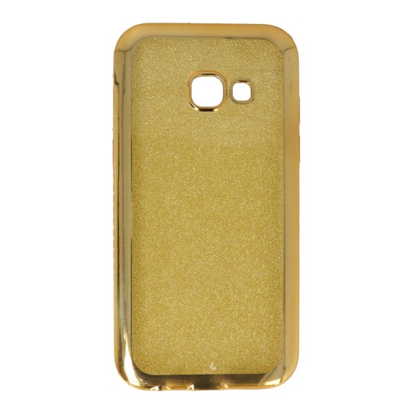 Air Jacket Back Cover Θήκη Σιλικόνης Με Στρασάκια Στις Άκρες Και Πλάτη Γκλίτερ (Samsung Galaxy A3 2017)