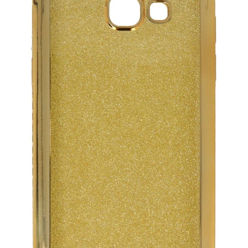 Air Jacket Back Cover Θήκη Σιλικόνης Με Στρασάκια Στις Άκρες Και Πλάτη Γκλίτερ (Samsung Galaxy A3 2017)