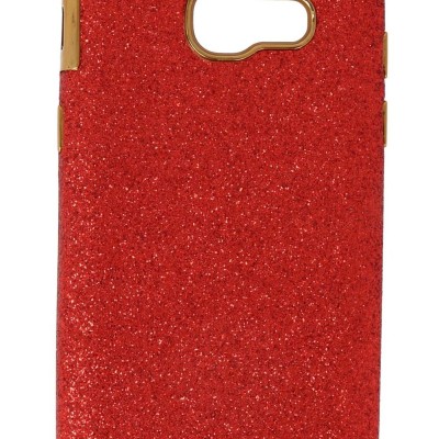 Back Cover Θήκη Σιλικόνης Με Γκλίτερ Κόκκινο (Samsung Galaxy A3 2017)