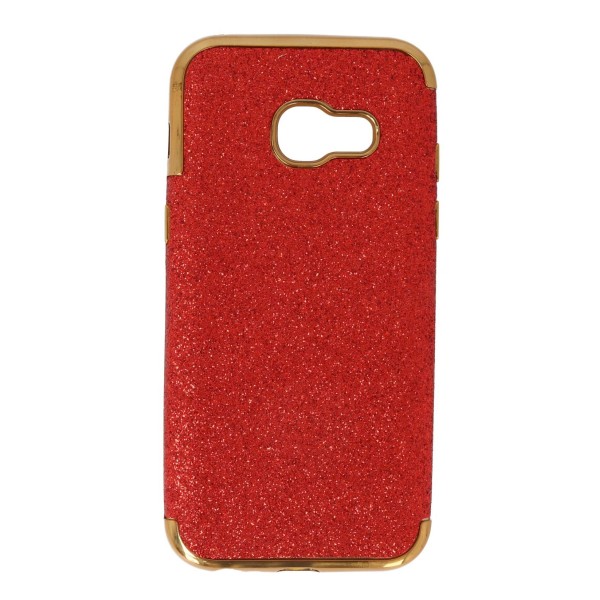 Back Cover Θήκη Σιλικόνης Με Γκλίτερ Κόκκινο (Samsung Galaxy A3 2017)