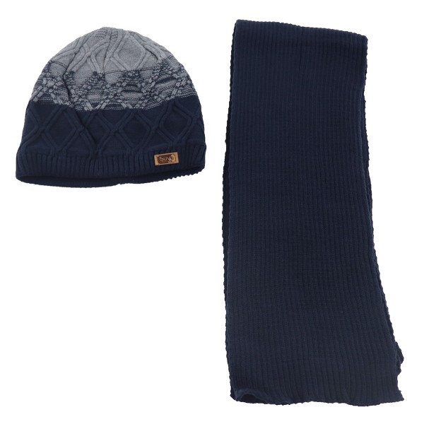 Suve Ανδρικό Σετ με Σκούφο και Κασκόλ