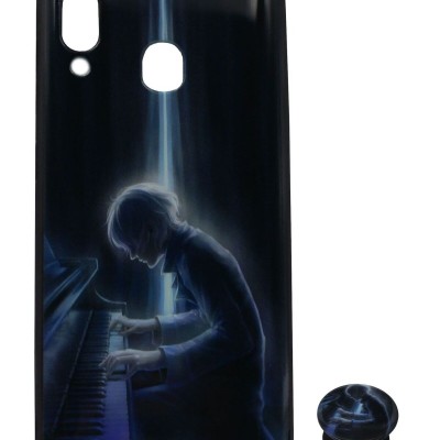 B.D.L Back Cover Θήκη Με Σχέδιο Πιανίστας Και Pop Socket (Samsung Galaxy A20 & Samsung Galaxy A30 & Samsung Galaxy M10s)