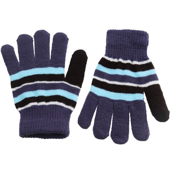 Magic Gloves Παιδικά Γάντια Ριγέ Μαύρο-Καφέ