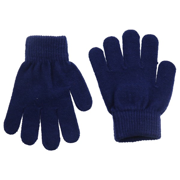 STAMION Παιδικά Πλεκτά Γάντια σε Σκούρο Μπλε Χρώμα