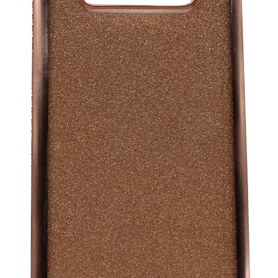 Air Jacket Back Cover Θήκη Σιλικόνης Με Στρασάκια Στις Άκρες Και Πλάτη Γκλίτερ Ροζ Χρυσό (Samsung Galaxy Note 8)