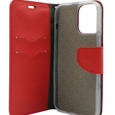 Meiyue Θήκη Book Wallet Πορτοφόλι Κόκκινο (Iphone 13 Pro Max)