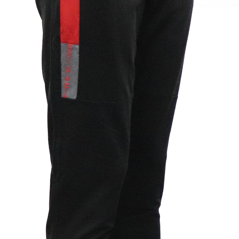 JC Campbell Παντελόνι Φόρμας Sportwear με Λάστιχο και Πλαϊνές Τσέπες