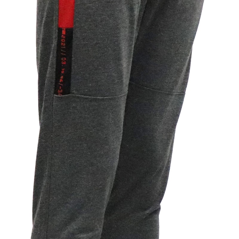JC Campbell Παντελόνι Φόρμας Sportwear με Λάστιχο και Πλαϊνές Τσέπες