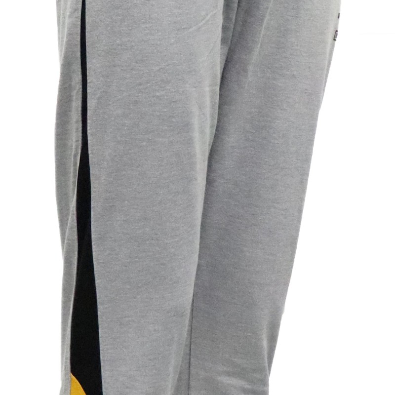 JC Campbell Παντελόνι Φόρμας Fashionable με Λάστιχο και Πλαϊνές Τσέπες Σε Γκρί Χρώμα