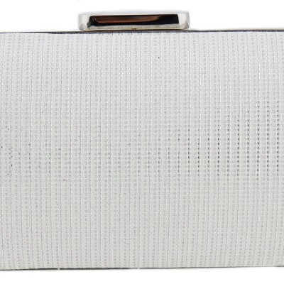 Γυναικείο Clutch Σε Άσπρο Χρώμα Με Glitter YERLI URETIM