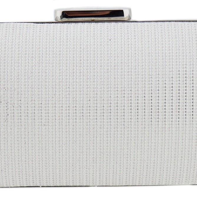 Γυναικείο Clutch Σε Άσπρο Χρώμα Με Glitter YERLI URETIM