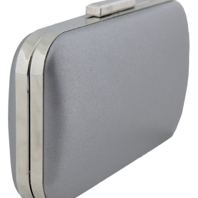 Yerli Uretim Γυναικείο Clutch Σε Γκρι Χρώμα