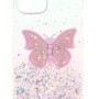 Back Cover Θήκη Με Ενσωματωμένο Pop Socket Πεταλούδα (Iphone 12 Pro Max)