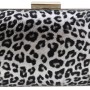 Animal Print Leopar Γυναικείο Clutch Σε Δερματίνη Bag To Bag