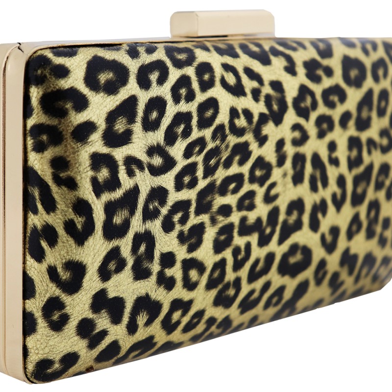 Animal Print Leopar Γυναικείο Clutch Σε Δερματίνη Bag To Bag Animal Print Leopar Γυναικείο Clutch Σε Δερματίνη Bag To Bag