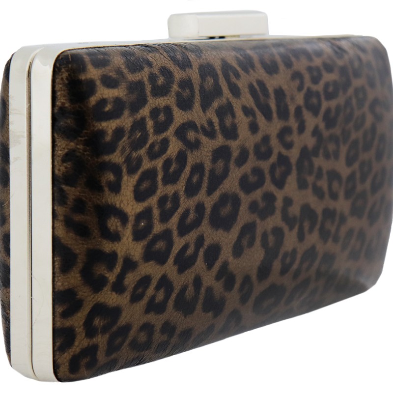 Animal Print Leopar Γυναικείο Clutch Σε Δερματίνη Bag To Bag Animal Print Leopar Γυναικείο Clutch Σε Δερματίνη Bag To Bag