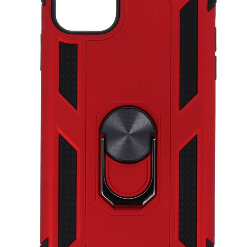 Back Cover Θήκη Armor Case Με Δαχτυλίδι Στήριξης Κόκκινο (Iphone 12 Mini)