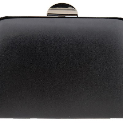 Γυναικείο Clutch Σε Μαύρο Χρώμα Δερματίνη Yerli Uretim