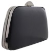 Γυναικείο Clutch Σε Μαύρο Χρώμα Δερματίνη Yerli Uretim
