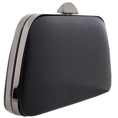 Γυναικείο Clutch Σε Μαύρο Χρώμα Δερματίνη Yerli Uretim