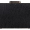 Γυναικείο Clutch Ριγέ Σε Μαύρο Χρώμα Με Glitter YERLI URETIM