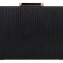 Γυναικείο Clutch Ριγέ Σε Μαύρο Χρώμα Με Glitter YERLI URETIM