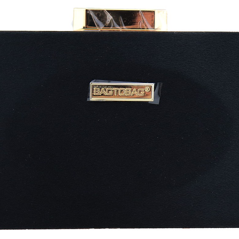 Γυναικείο Clutch Σε Μαύρο Χρώμα Υφαμάτινο Bag To Bag