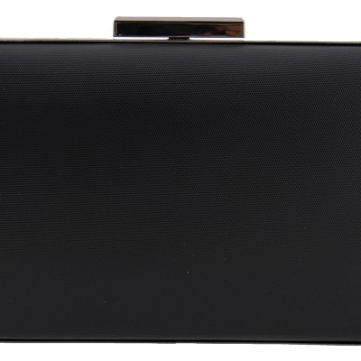 Γυναιεκίο Clutch Σε Μαύρο Χρώμα Υφασμάτινο Yerli Uretim