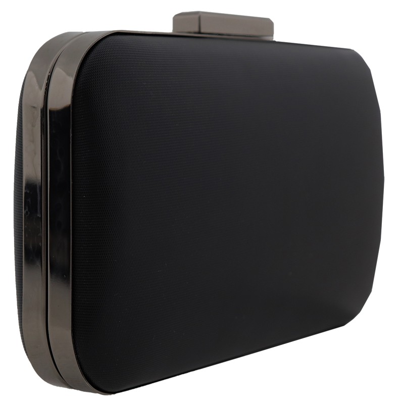 Γυναιεκίο Clutch Σε Μαύρο Χρώμα Υφασμάτινο Yerli Uretim