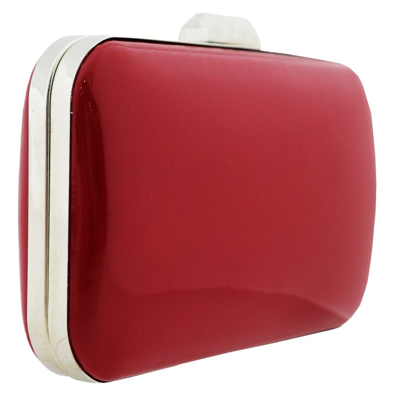 Γυναικείο Clutch Σε Κόκκινο Χρώμα Λουστρίνι Yerli Uretim