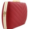 Γυναικείο Clutch Σε Κόκκινο Χρώμα Καπιτονέ Δερματίνη Bag To Bag