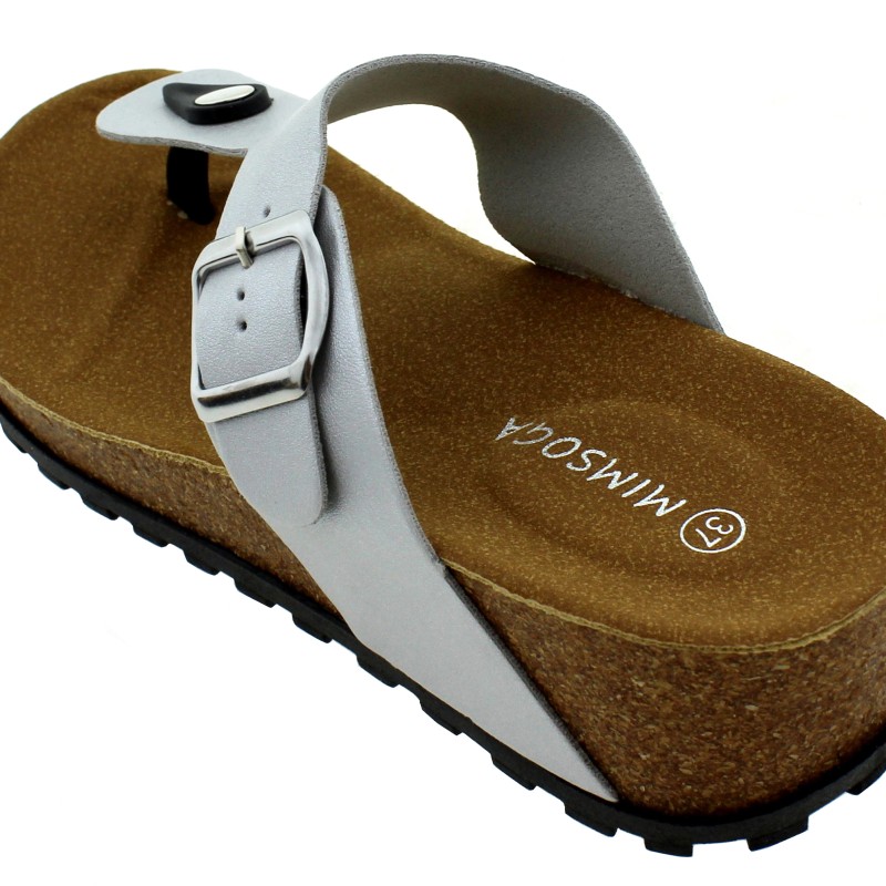 Mimsoga Γυναικεία Δερμάτινα Σανδάλια
