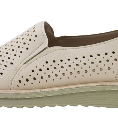 Γυναικεία Slip-On Τρυπιτό Παπούτσι Δερματίνη Mira & Max