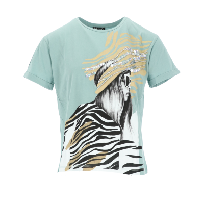 Γυναικεία T-Shirt Κοντομάνικα με Σχέδιο Girl