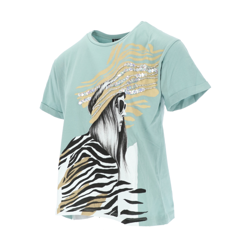Γυναικεία T-Shirt Κοντομάνικα με Σχέδιο Girl