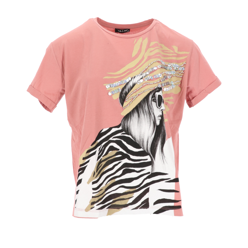 Γυναικεία T-Shirt Κοντομάνικα με Σχέδιο Girl
